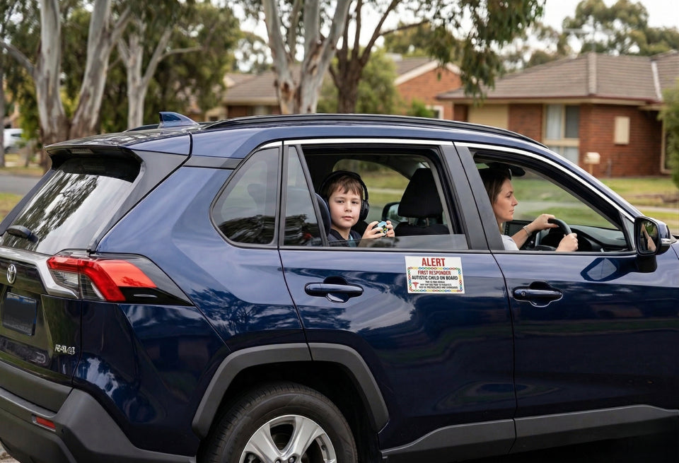 FREE - Alert First Responder - Autistic Child On Board car sticker - Price includes postage
